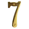 Emtek 6-inch Brass "7" Address Number in PVD