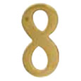 Emtek 6-inch Brass "8" Address Number in PVD