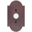 Emtek Style #1 Bronze Doorbell Cover in Deep Burgundy