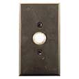 Emtek Style #3 Bronze Doorbell Cover in Medium Bronze