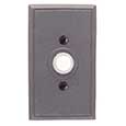 Emtek Style #3 Wrought Steel Doorbell Cover in Flat Black