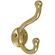 Emtek Brass Robe Hook in Polished Brass