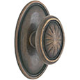 Emtek Parma Bronze Door Knob in Medium Bronze with Style #14 rosette