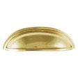 Emtek Cup Brass Cabinet Pull in Polished Brass