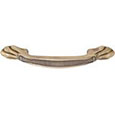 Emtek Footed Brass Cabinet Pull in French Antique