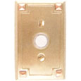 Emtek Arts & Crafts Brass Doorbell Cover in Satin Brass