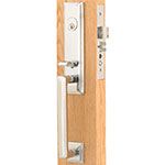 Emtek Manhattan Brass Mortise Door Lock Set in Satin Nickel