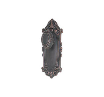 Emtek 7-3/4" Victoria Style Brass Door Handle-Plate