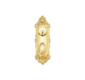 Emtek 9" Victoria Style Brass Door Handle-Plate