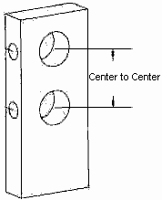 Center to Center Hole Spacing